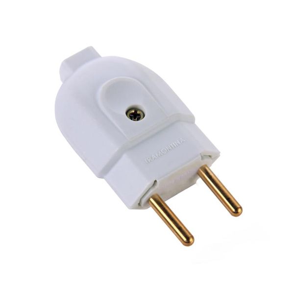 Kit 8 Plugue Macho 2P 20 A 250 V Tramontina Branco