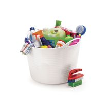 Balde 4 Cestos Organizador Multiuso Flexivel 42L 30L 20L 15L