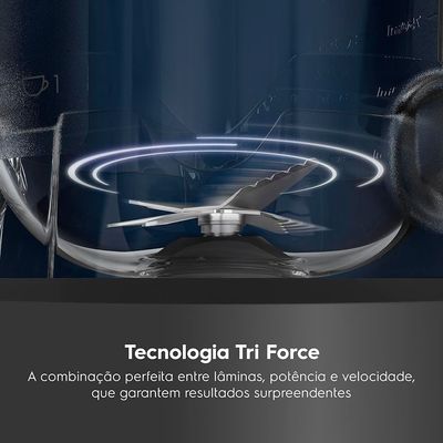 Liquidificador Electrolux EBL1000 Efficient TriForce 1000W 2,7L Cinza Cinza / 220