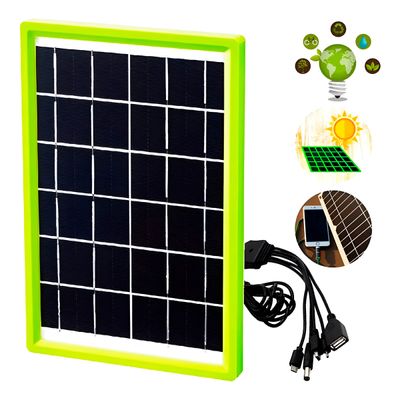 Carregador Painel Solar 5 em 1 Portátil Acampamento