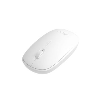 Mouse Óptico Sem Fio Wireless 2.4 Ghz 1600 DPI - Branco -AOC