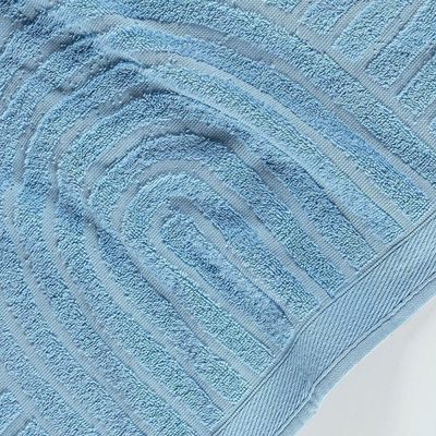 Toalha De Rosto Dunna Fio Penteado Relevo Dunas 01 Peça 100% Algodão - Oceano