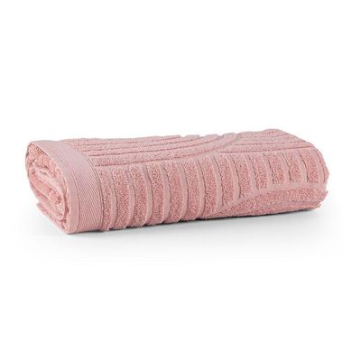 Toalha De Rosto Dunna Fio Penteado Relevo Dunas 01 Peça 100% Algodão - Nuvem Rosa