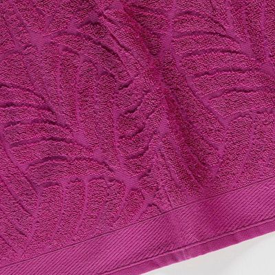 Toalha De Rosto Native Fio Penteado Jacquard Folhas 01 Peça 100% Algodão - Pitaya