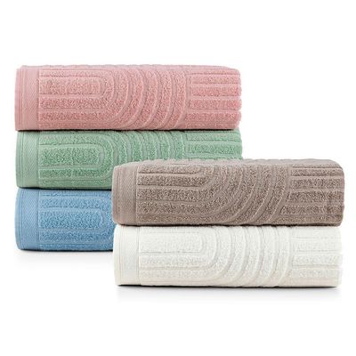 Toalha De Rosto Dunna Fio Penteado Relevo Dunas 01 Peça 100% Algodão - Off White