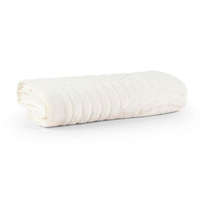 Toalha De Rosto Dunna Fio Penteado Relevo Dunas 01 Peça 100% Algodão - Off White