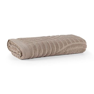 Toalha De Rosto Dunna Fio Penteado Relevo Dunas 01 Peça 100% Algodão - Amêndoa