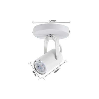 Spot Direcionável De Sobrepor Nordecor Lille Com Canopla Mr16 Gu10 Bivolt Branco