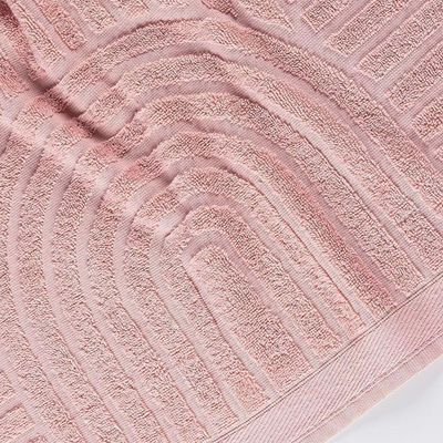 Toalha De Rosto Dunna Fio Penteado Relevo Dunas 01 Peça 100% Algodão - Nuvem Rosa