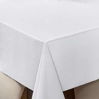 Toalha De Mesa 6 Lugares Térmica Impermeável 1,40 M X 2,00 M 100% Policloreto De Vinila - Branca