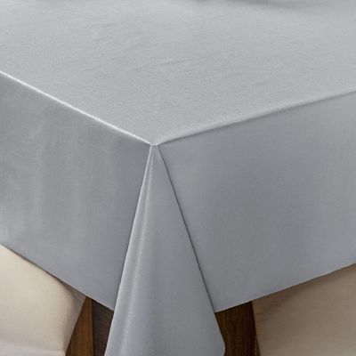Toalha De Mesa 6 Lugares Térmica Impermeável 1,40 M X 2,00 M 100% Policloreto De Vinila - Cinza