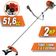 Roçadeira Lateral Tekna Rl520acn-tk + 4 Lâminas E Trimmer