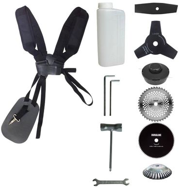 Roçadeira Robusta Tekna + 6 Opções De Cortes + óleo Toyama