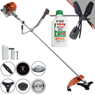 Roçadeira Rl520acntk Tekna + óleo Stihl + 6 Opções De Cortes