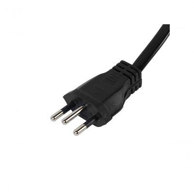 Extensão Elétrica 3 Tomadas Pp Plano 3x0,75 5m Preta