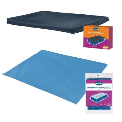 Capa E Forro Para Piscina 7600 Litros Mor
