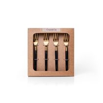 Conjunto De Talheres Copa E Cia Para Aperitivo Finger Food 4 Peças Garbo Stone Slim