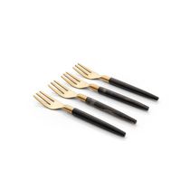Conjunto De Talheres Copa E Cia Para Aperitivo Finger Food 4 Peças Garbo Stone Slim