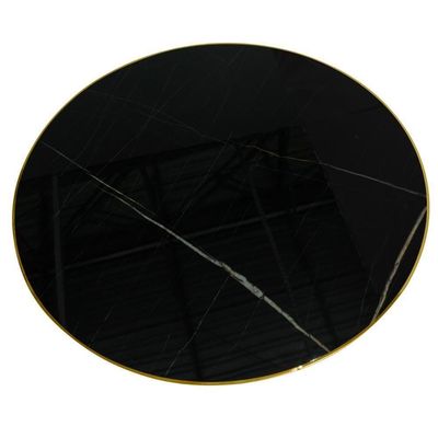 Conjunto Mesa De Jantar Redonda Majestic 70cm Preta Com 2 Cadeiras Estofadas Marcela - Preto