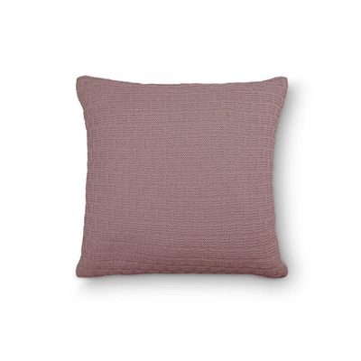Capa De Almofada Decorativa Tricot Golden Com Zíper Rosa Místico