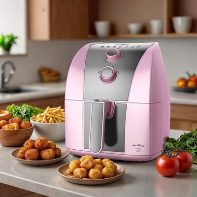 Air Fryer Rosa Britânia 5,5L Cesto Pinkstone 1500W BAFE53 127V