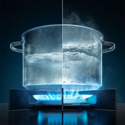 Fogão 4 bocas Electrolux Preto Experience c/ Mesa de Vidro, Grill e PerfectCook360 (FE4CP) 127V