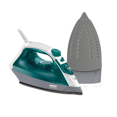 Ferro de Passar a Vapor Arno Steamgliss FSGP com Spray e Base Antiaderente - Verde/Branco branco/verde / 110