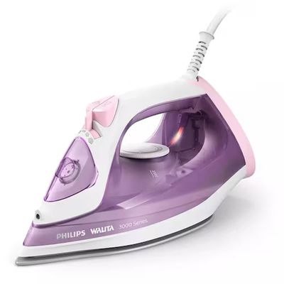 Ferro de Passar a Vapor Philips Walita 3000 Series com Spray e Base Cerâmica - Rosa rosa / 110