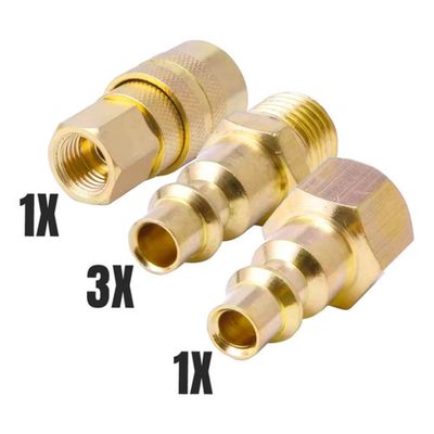Conjunto De Engates Rápido Metal 5 Peças