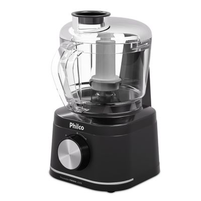 Processador de Alimentos Philco PMN04A 420W 500ml Trava de Segurança Preto Preto / 220