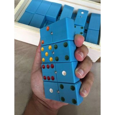 Dominó Profissional de Pvc Tamanho Grande - Espessura 2 Cm com Esfera Cor Azul