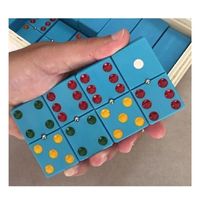 Dominó Profissional de Pvc Tamanho Grande - Espessura 2 Cm com Esfera Cor Azul