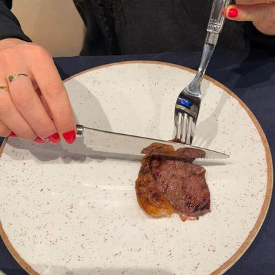 Jogo 50 Facas Jumbo Churrascaria 25cm Aço Inox Prateadas Mesa Restaurante