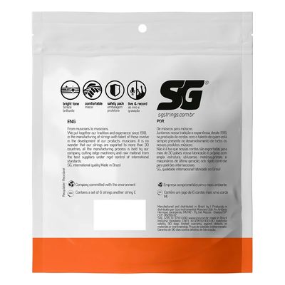 Corda SG P/ Violão Aço Phosphor/Bronze Extra Light 9/45 - EC0469