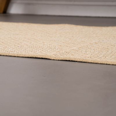 Tapete Passadeira Sisal 1,00m x 66cm Base Antiderrapante Para Corredor Cozinha Quarto Sala - Clean