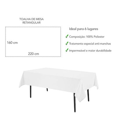 Toalha de Mesa Retangular Dourada Kaki Impermeavel 220x160cm