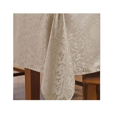Toalha de Mesa Retangular Dourada Kaki Impermeavel 220x160cm
