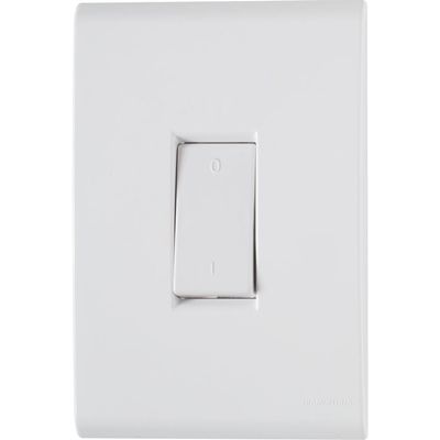 Conjunto 4x2 com 1 Interruptor Bipolar Tramontina Liz 10 A 250 V Branco