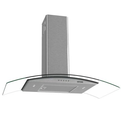 Coifa de Parede Nardelli 90cm Vidro Curvo Clean Kromanox 110v