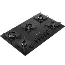 Cooktop 5 Bocas a Gás Grades de Ferro Aramado Chama Simmer BDD75BE Brastemp