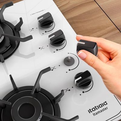 Cooktop Itamaster 4 Bocas Itatiaia Branco Bivolt