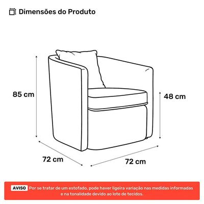 Kit 02 Poltronas Decorativas Sala De Estar Aimê Veludo Terracota - Desk Design