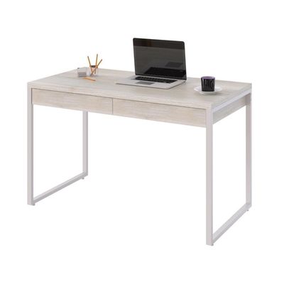 Mesa Office 120x60x75cm C/02 Gavetas Kuadra Snow - Est.branca