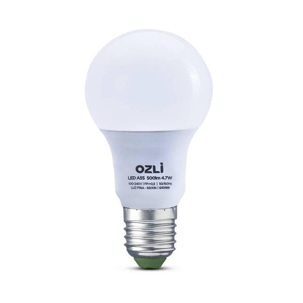 Kit C/ 10 Lampadas Led 9,5w A60 3000k E27 Bivolt Branco Quente