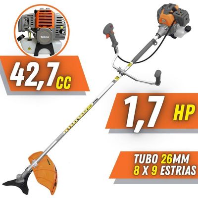 Roçadeira Rl430p 43cc 1,7hp Tekna Com 4 Opções De Cortes