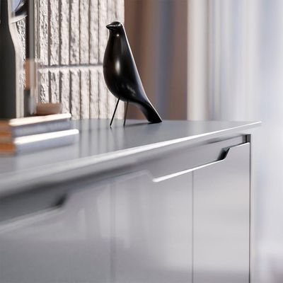 Buffet 4 Portas Flow Cinza