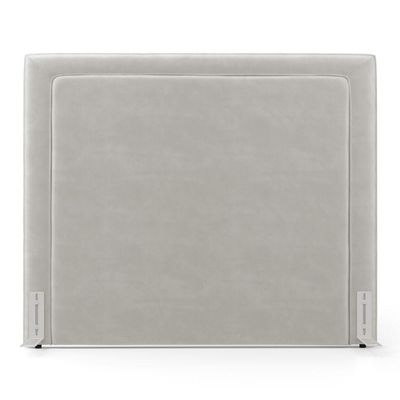 Cabeceira Cama Box Casal Padrão Alba 140cm Com Frame Veludo Bege Claro - Desk Design