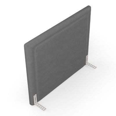 Cabeceira Cama Box Queen Size Alba 160cm Com Frame Veludo Cinza - Desk Design
