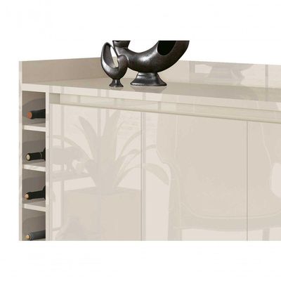 Buffet Aparador Com Adega Retrô Wine Off White - Moveisaqui