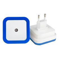 Luz LED Noturna Sensor Iluminação Automática Emergência Cor:Azul